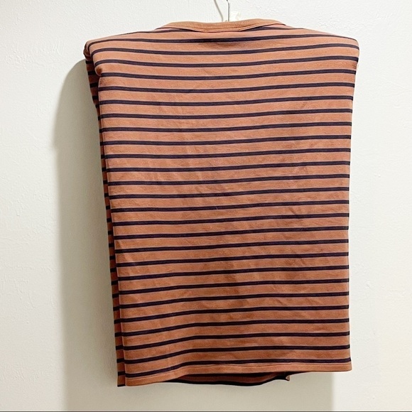 ENDLESS ROSE Women’s Padded Shoulder Striped Tee - Picture 3 of 8